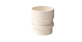 Муфта соединительная для водостока Lux, латте