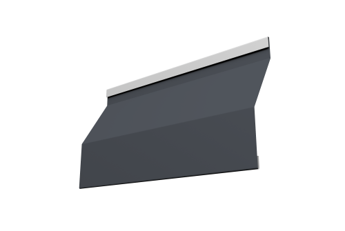 Ламель забора жалюзи Milan Slim 0,45 PE RAL 7024 мокрый асфальт