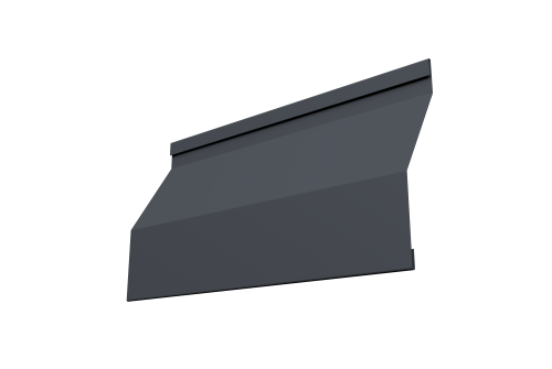 Ламель забора жалюзи Milan Slim 0,45 PE-Double RAL 7024 мокрый асфальт