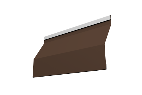 Ламель забора жалюзи Milan Slim 0,5 PurLite Matt RAL 8017 шоколад