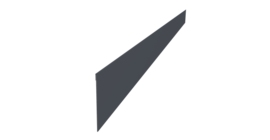 Ламель забора жалюзи Palermo стартовая/финишная для калиток и ворот 0,45 Drap-double TX RAL 7024 мокрый асфальт