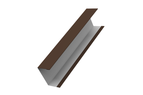 Крышка жалюзи Milan, Tokyo для калиток, ворот 0,5 Satin RAL 8017 шоколад (2,5м)