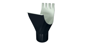 Воронка GL PE 125/90 мм RAL 7024 мокрый асфальт