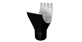 Воронка GL PE 125/90 мм RAL 9005 черный