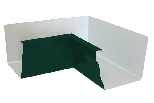 Угол желоба внутренний Vortex 90гр 127мм RAL 6005 зеленый мох