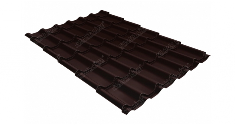 Профиль волновой классик 0,4 покрытие PE RAL 8017 шоколад
