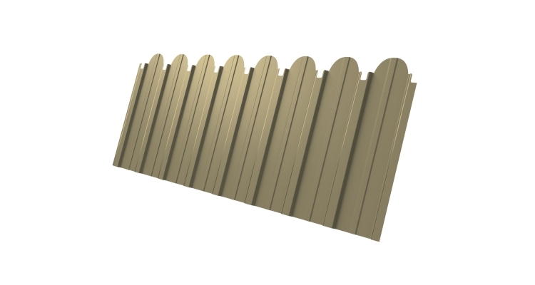 Профнастил С10A фигурный 0,45 PE RAL 1014 слоновая кость